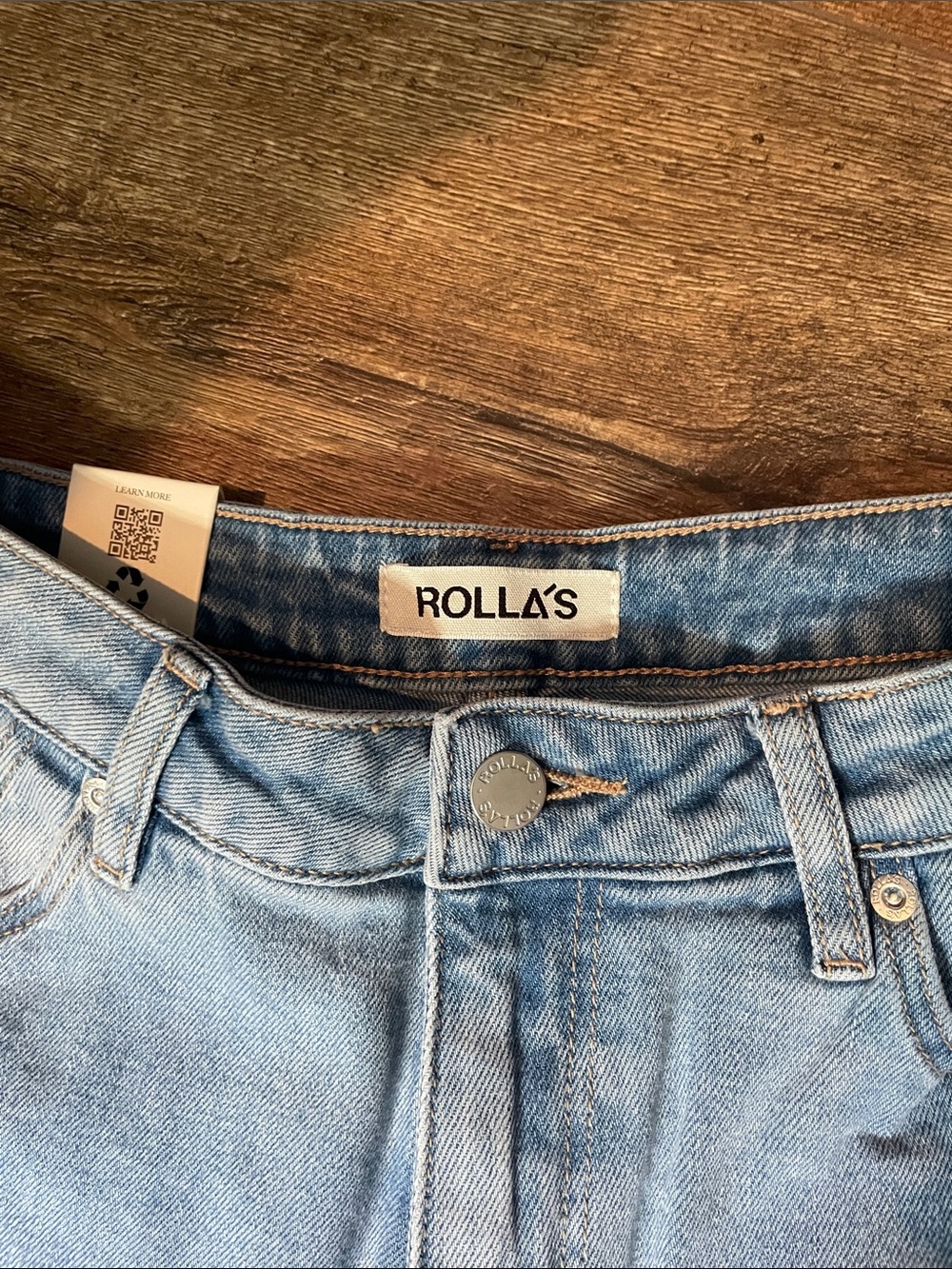 ROLLA'S Light Blue Flare Jeans - Picture 2 of 8
